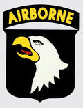 101st Airborne Combat Service Badge 2.75x3.75