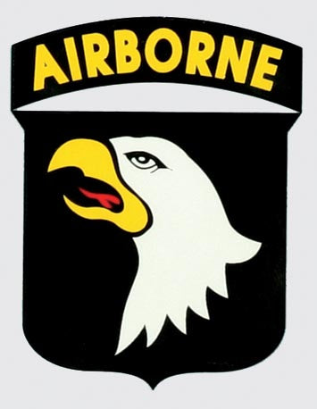 101st Airborne Combat Service Badge 2.75x3.75