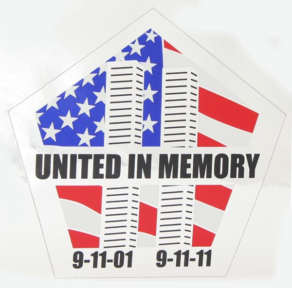 Silver Relective Sticker United in Memory
