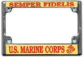 Semper Fidelis US Marine Corps Chrome Motorcycle Frame