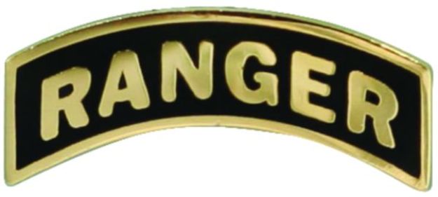 Ranger Tab on 7/8" Lapel Pin