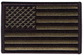 American Flag Patch in Olive Drab 3 3/8x2 Patch