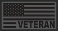 Veteran within Grey American Flag Sticker2.5"x3.5"