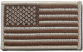 US Flag Desert Brown Patch 3 3/8x2"