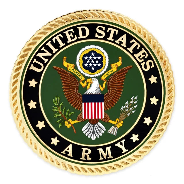 Army Crest Lapel Pin