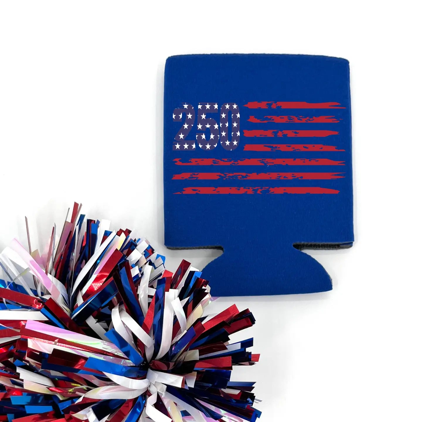 250 US Flag Foam Koozie