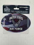 Oval US Air Force with Flag Auto Magnet