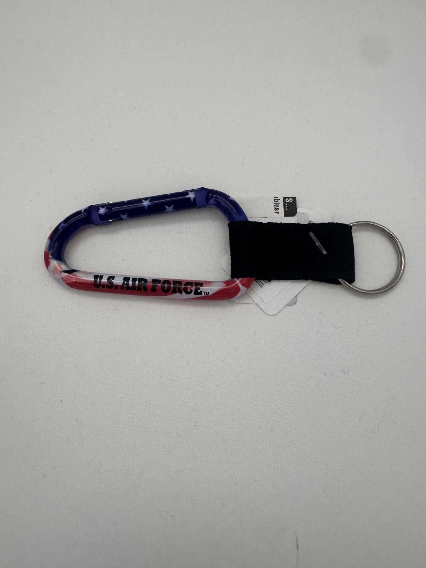 US Air Force Flag Carabiner Key Ring