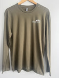 Long Sleeve T-Shirt O/D Green with VOC logo