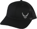 Air Force Symbol on LEFT Snapback Trucker Cap