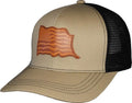 American Flag Leather Patch Khaki Cap