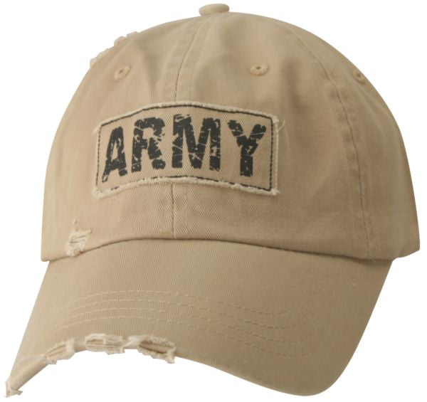 Army Destressed Frayed Cap