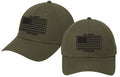 Army Veteran American Flag Olive Cap