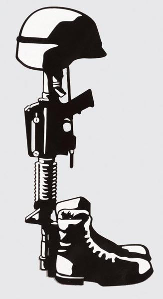 Battlefield Cross Decal