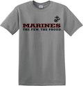 EGA Marine The Few The Proud Design on GREY Shirt(LG)
