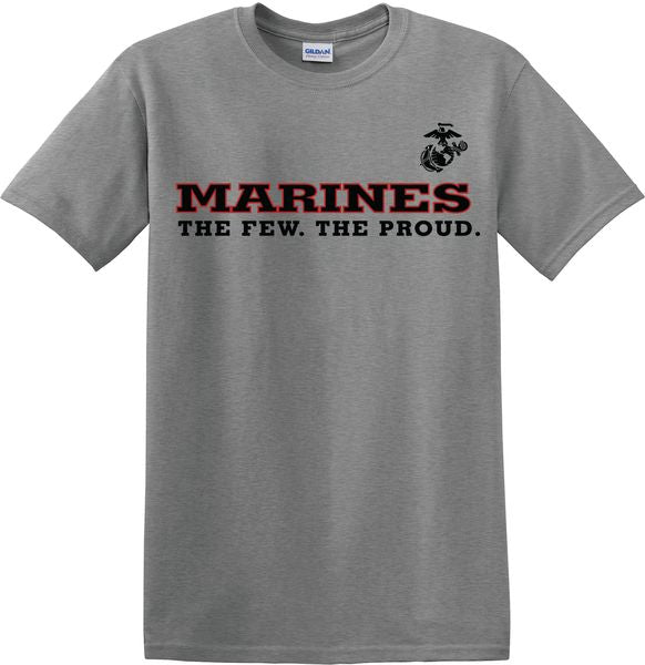 EGA Marines The Few The Proud Design on GREY Shirt(XL)