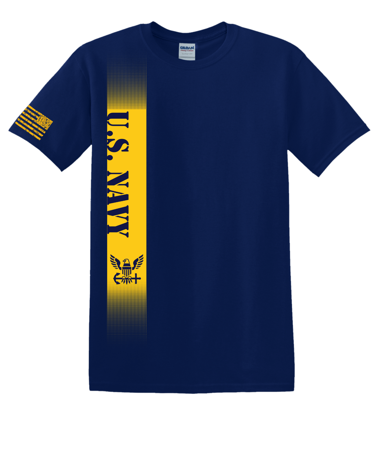Navy Vertical Imprint Blue(XL)