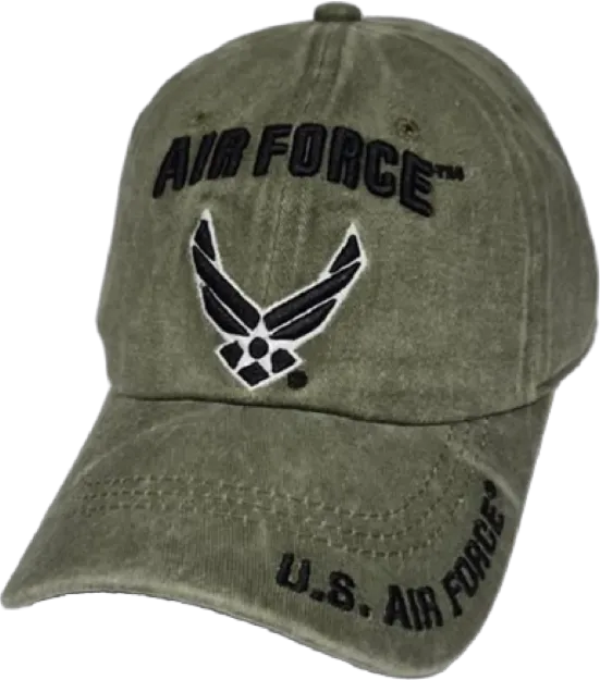Air Force OD Cap with Adjustable Hat