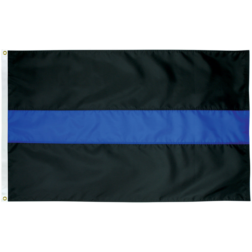 Thin Blue Line Nylon Flag