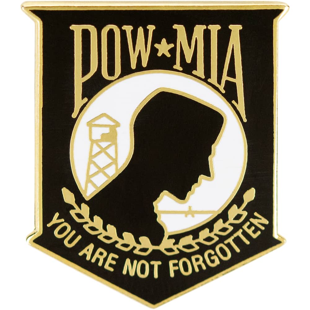 POW/MIA Logo on 1" Lapel Pin