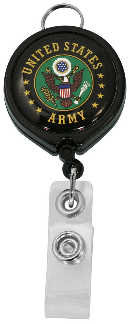 United States Army Crest Retractable Badge Holder