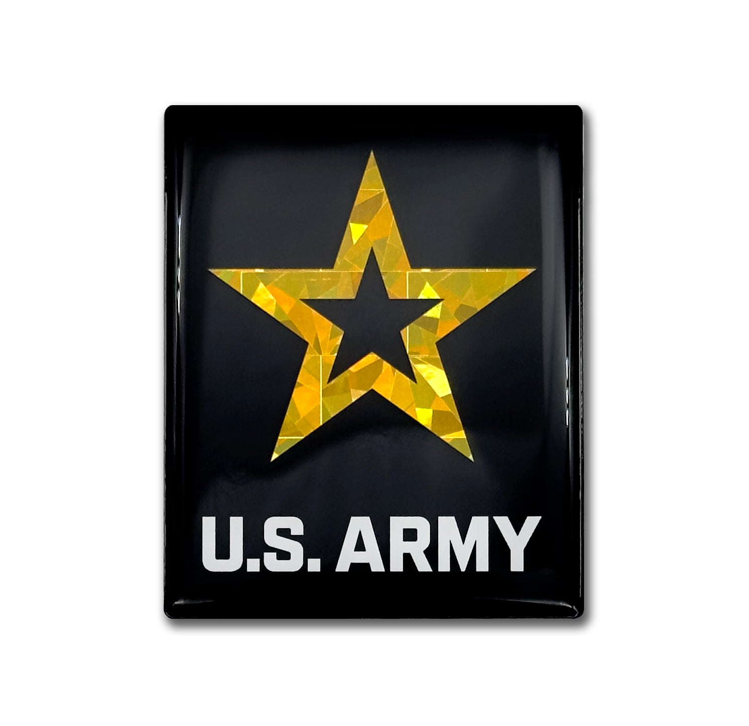 Army Star 3D Domed Sticker