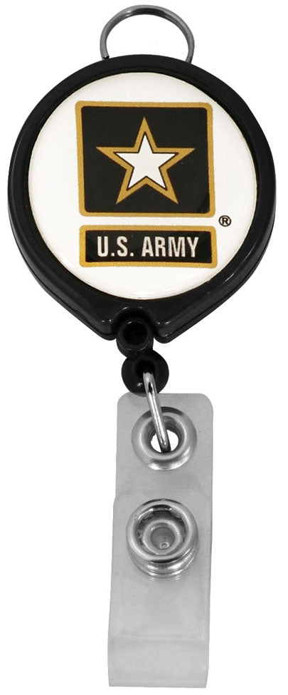 Army Star Retractable Badge Holder