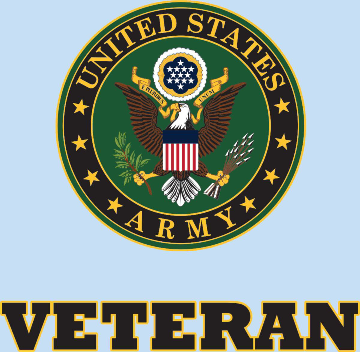 Army Veteran Decal 3.75"x 3.5"