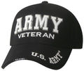 US Army Veteran 3-D Foam on Black Ball Cap