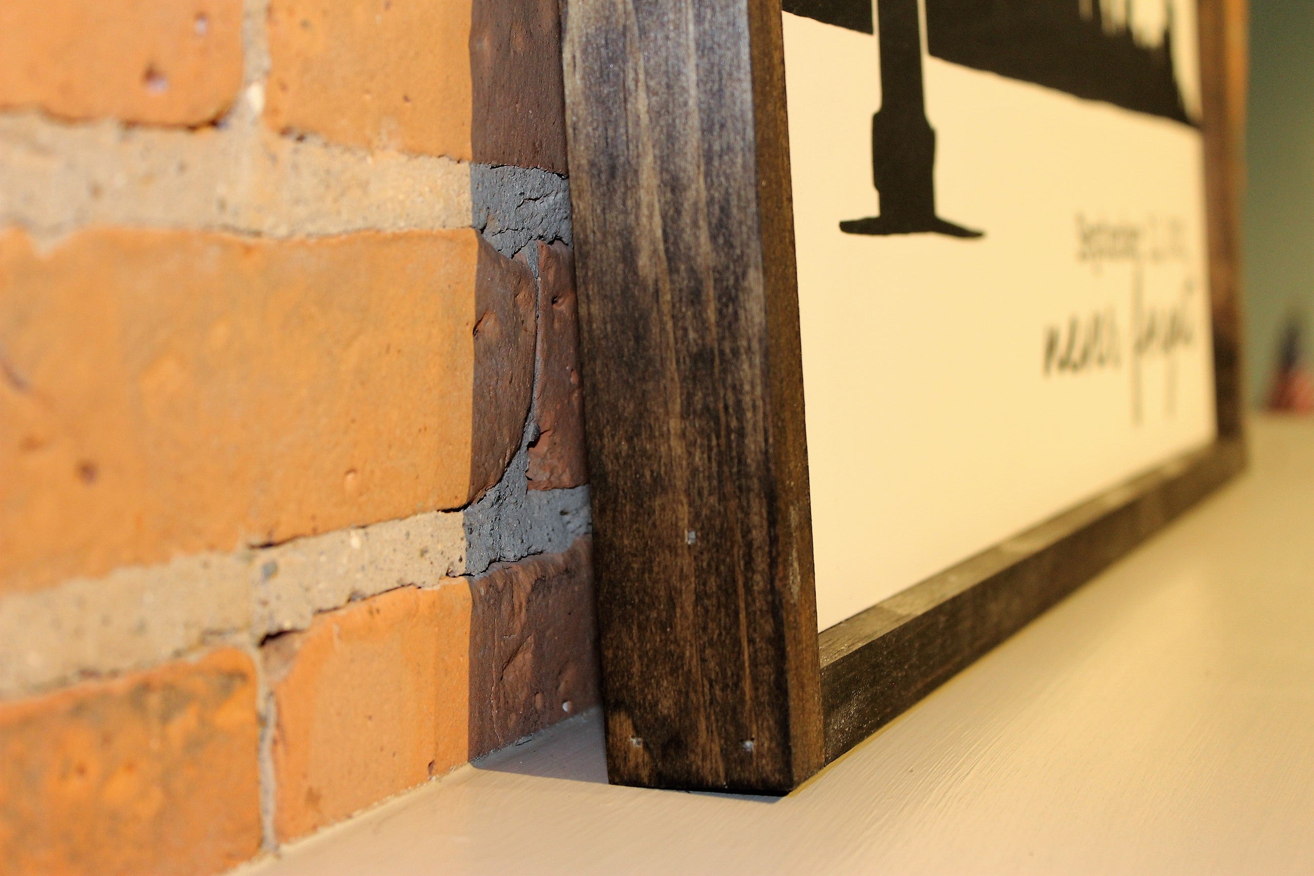9/11 NYC Skyline Wooden Sign