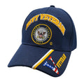 Navy Veteran Emblem Hat Navy Blue