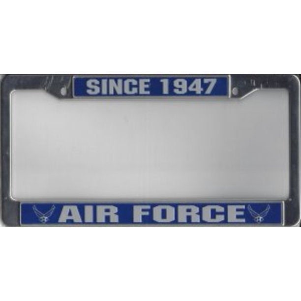 Air Force 1947 Chrome License Plate