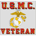 USMC Veteran Decal 3.75"x3.5"