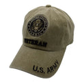 Army Veteran Khaki hat with Emblem