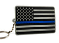 Thin Blue Line Flag Keychain