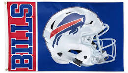 Buffalo Bills Flag with Helmet 3x5'