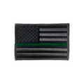 Thin Green Line American Flag Patch, Velcro