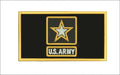 Black Army w/Star w/Hook Back Hat Patch