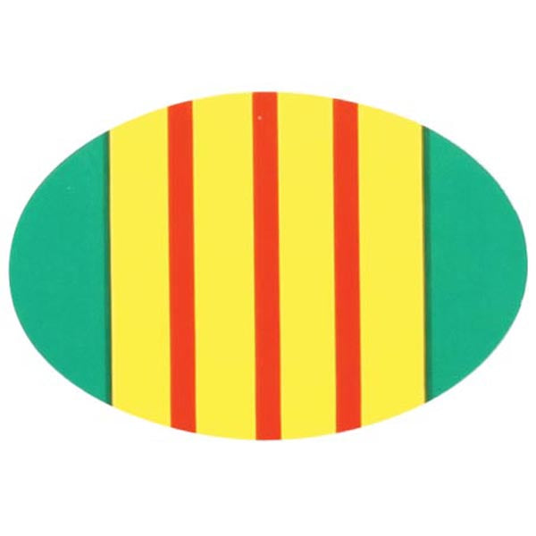 Vietnam Veteran Ribbon 3x2" Oval Decal