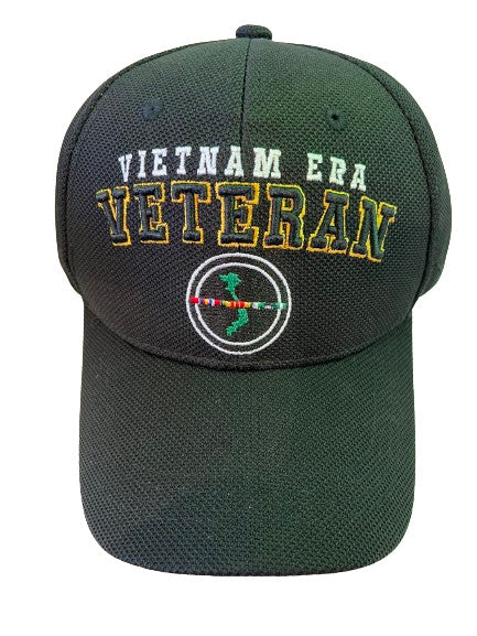 Vietnam Era Veteran Baseball Cap, Black with Emblem