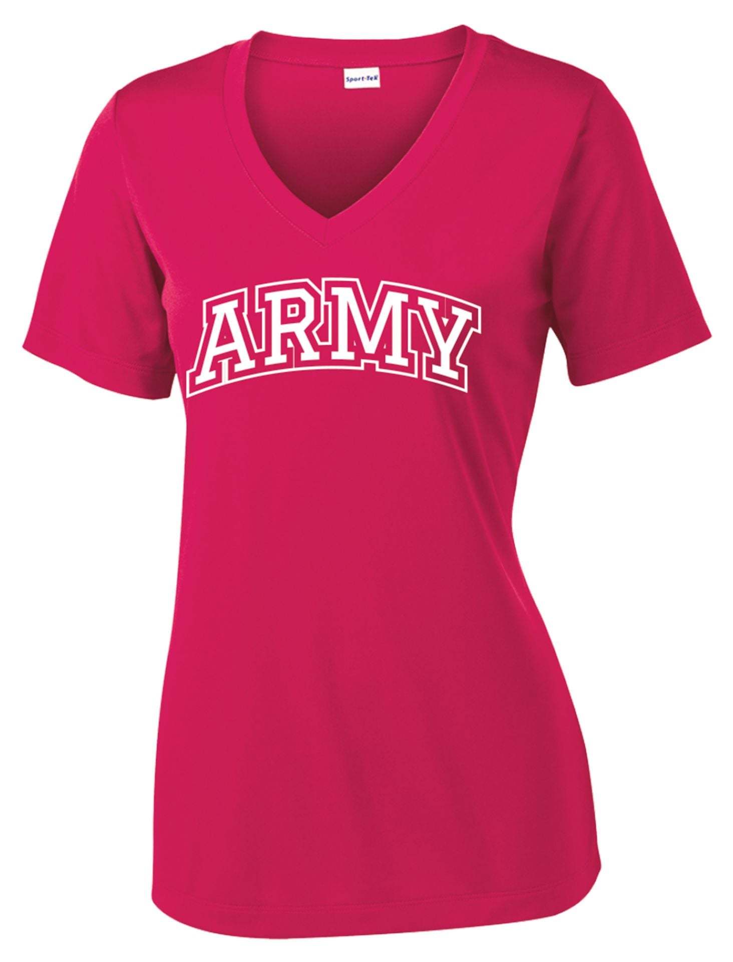 Army Pink V-Neck T-Shirt