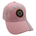 US Navy Women Veteran Emblem with V Cap -Pink