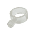 Clear Plastic EZ-Mount Rings 3/4"