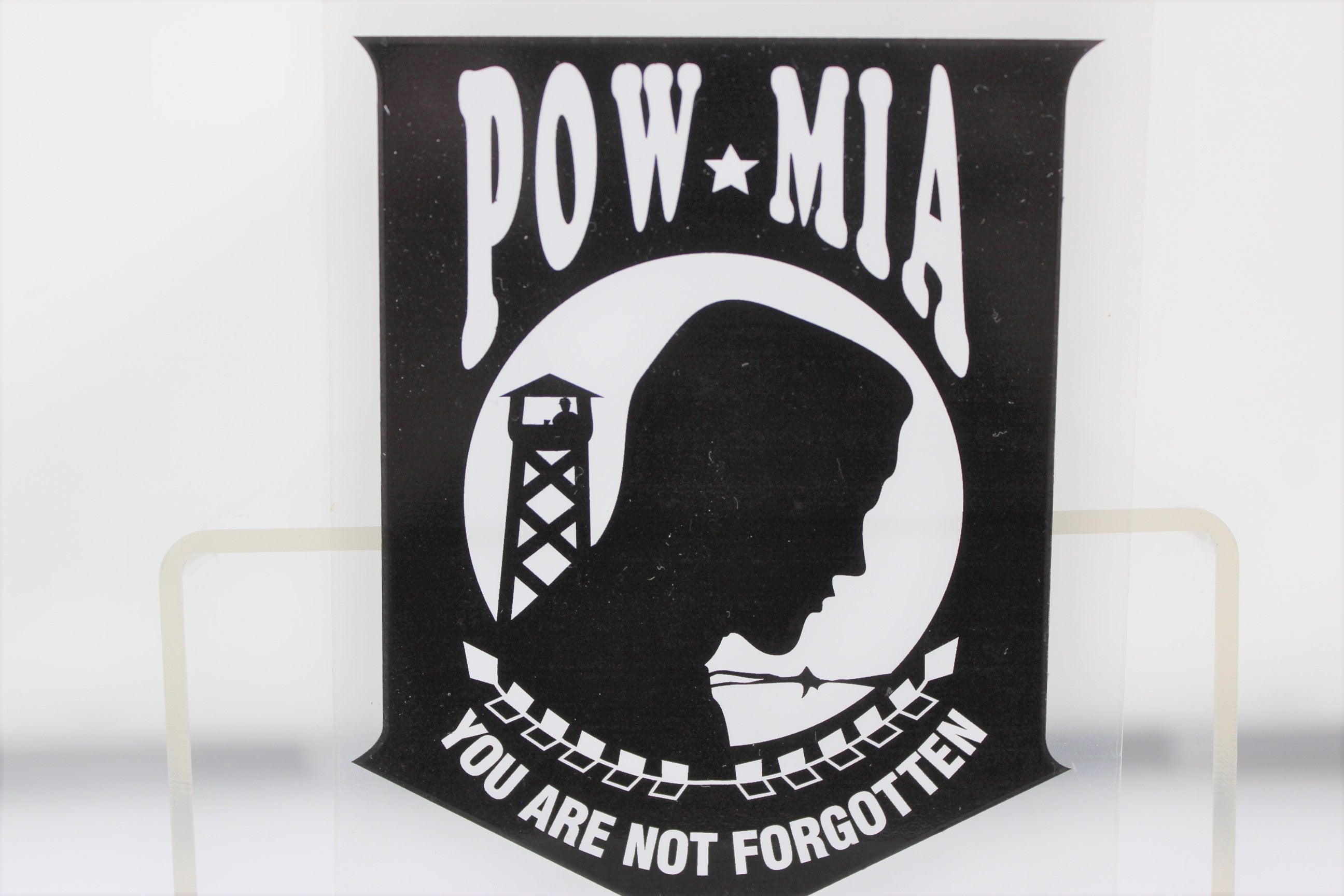 POW/MIA You Are Not Forgotten 3.5x4.25 Decal