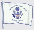 U.S. Coast Guard Wavy Flag Decal