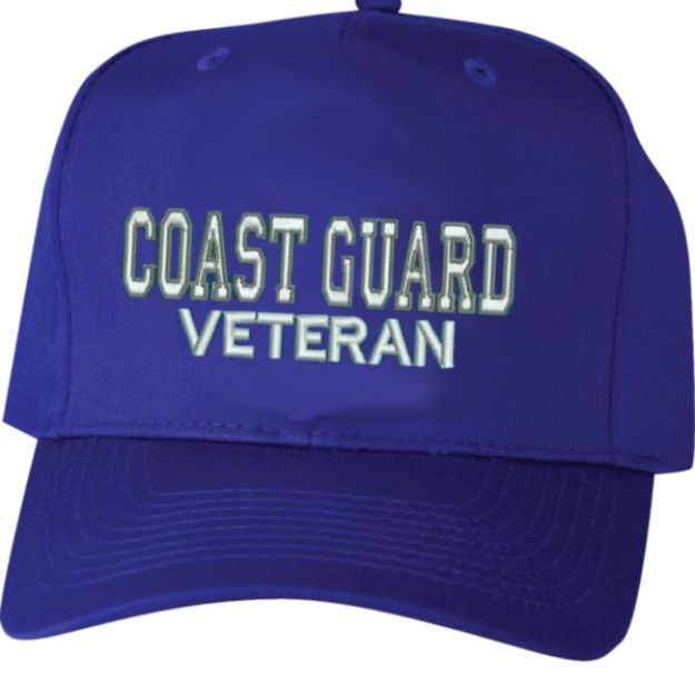 U.S. Coast Guard Veteran Hat in Royal Blue