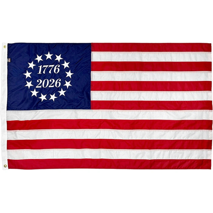 250 Commemorative Betsy Ross  1717-2026 3x5