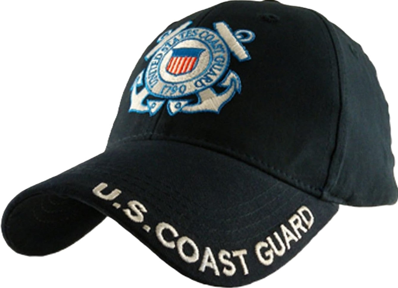 Coast Guard (Blue w/white ltrs & C. G. logo) Baseball Cap