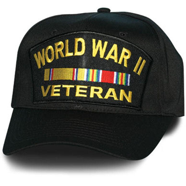 World War II Veteran Black Cap