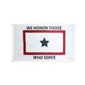 White Service Flag (We Honor Those Who Serve) 3x5' Nylon Flag